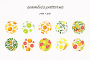 Citrus. Watercolor collection, an Illustration by Kuzya's shop (Thumbnail 7 of 9)