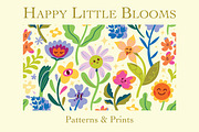 Happy Little Blooms, a Pattern Graphic by PenguinHouse (Thumbnail 1 of 8)