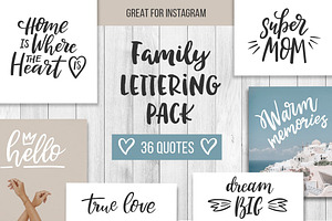 Family Lettering Pack