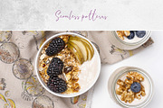 Smoothie bowls. Watercolor & ink art, a Food Illustration by MsFlaffy (Thumbnail 17 of 19)