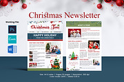 Christmas Newsletter Template, a Flyer Template by crazyOWL (Thumbnail 1 of 3)