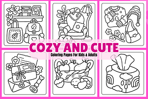 Cozy & Cute Hand Drawn Coloring Book, a Decorative Illustration by Coco Bloom