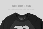 Bella Canvas 3901 Raglan Sweatshirt, a Hoody Mockup by Pixel Sauce™ (Thumbnail 7 of 7)