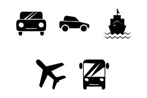 Transportation icon design template
