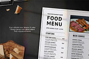 Simple Food Menu, a Print Template by The Savory Directors (Thumbnail 2 of 3)