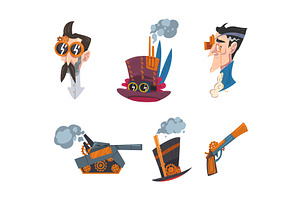 Steampunk Mechanical Retro Object, an Object Illustration by TopVectors