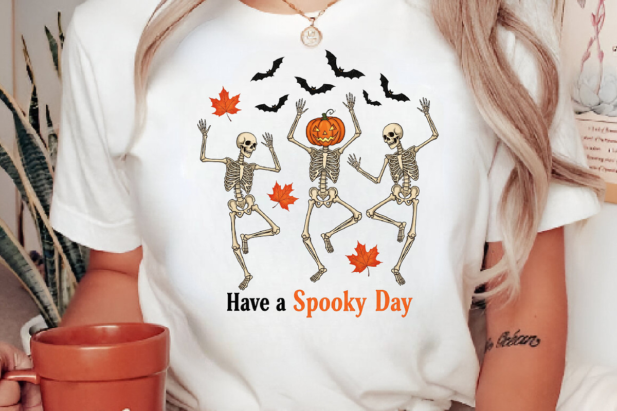 Skeleton Dance Halloween Sublimation, an Illustration by CreationArt (Photo 4 of 4)