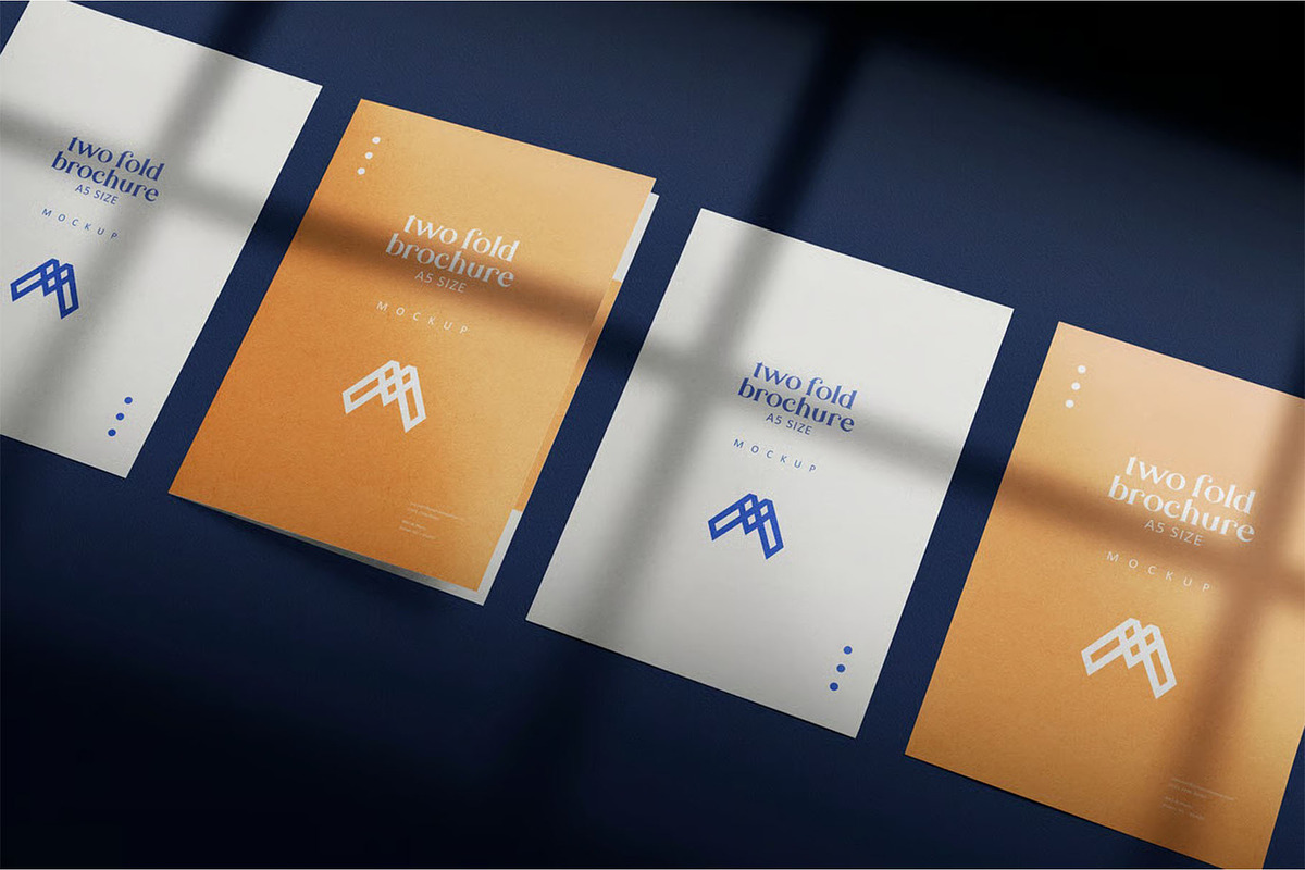 A4 Bifold Brochure Mockup, an Advertising Mockup by megostudi0 (Photo 7 of 7)