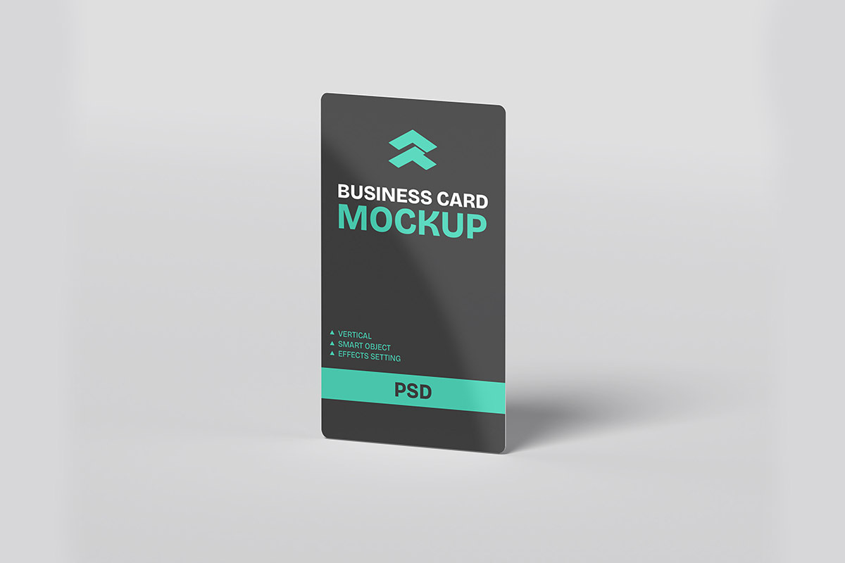 Business Card Vertical - Mockup, a Mockup by Rometheme Std (Photo 3 of 5)