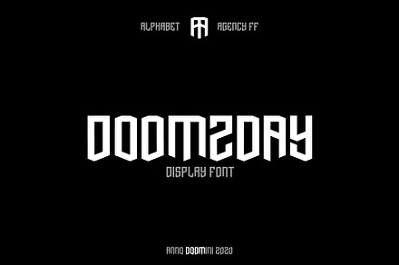 DOOMZDAY, a Sans Serif Font by Alphabet Agency