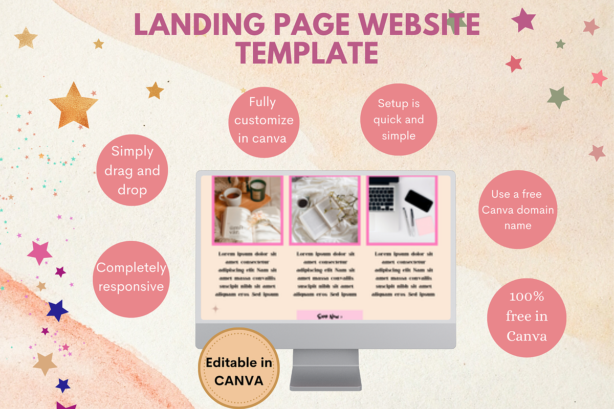 Simple Landing Page Website Coaching, a Landing Page Template by bellaROSEworkshop (Photo 5 of 10)