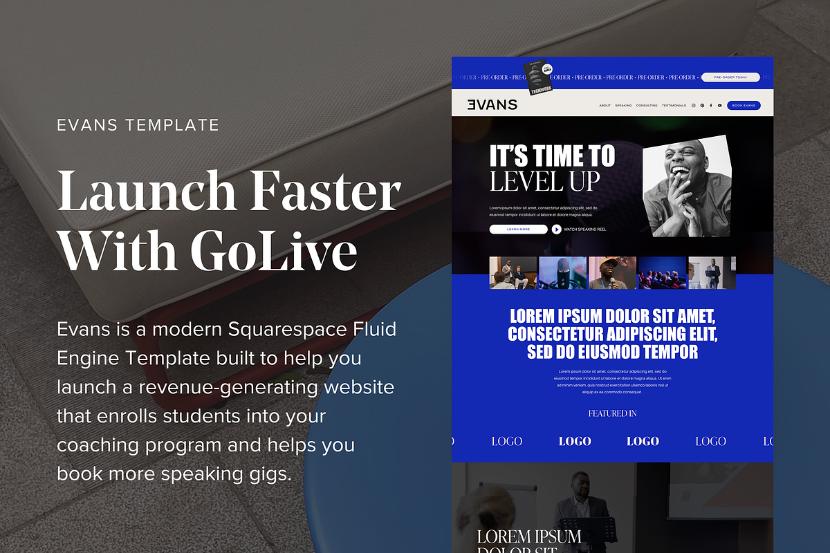 Masculine Coach Squarespace Template, a Squarespace Template by GoLive Website Templates (Photo 10 of 12)