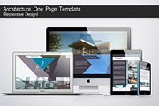 Architecture One Page Template, a Landing Page Template by Newell