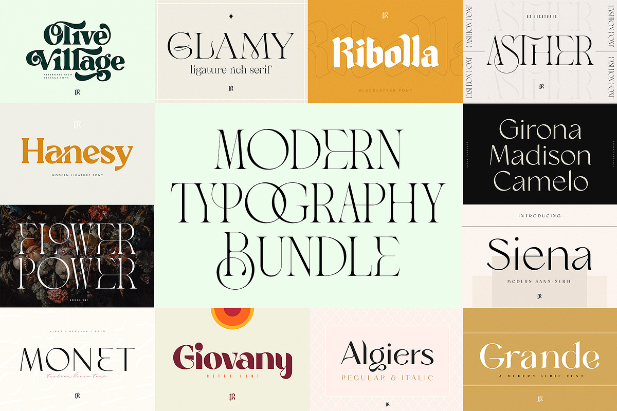 The Modern Typography Bundle, a Serif Font by Ivan Rosenberg (Photo 52 of 58)