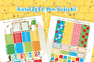 Wizard Of OZ Planner Stickers