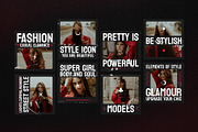 8 Grunge Fashion Style Instagram, a Social Media Template by Parisa-Artstudio (Thumbnail 5 of 5)