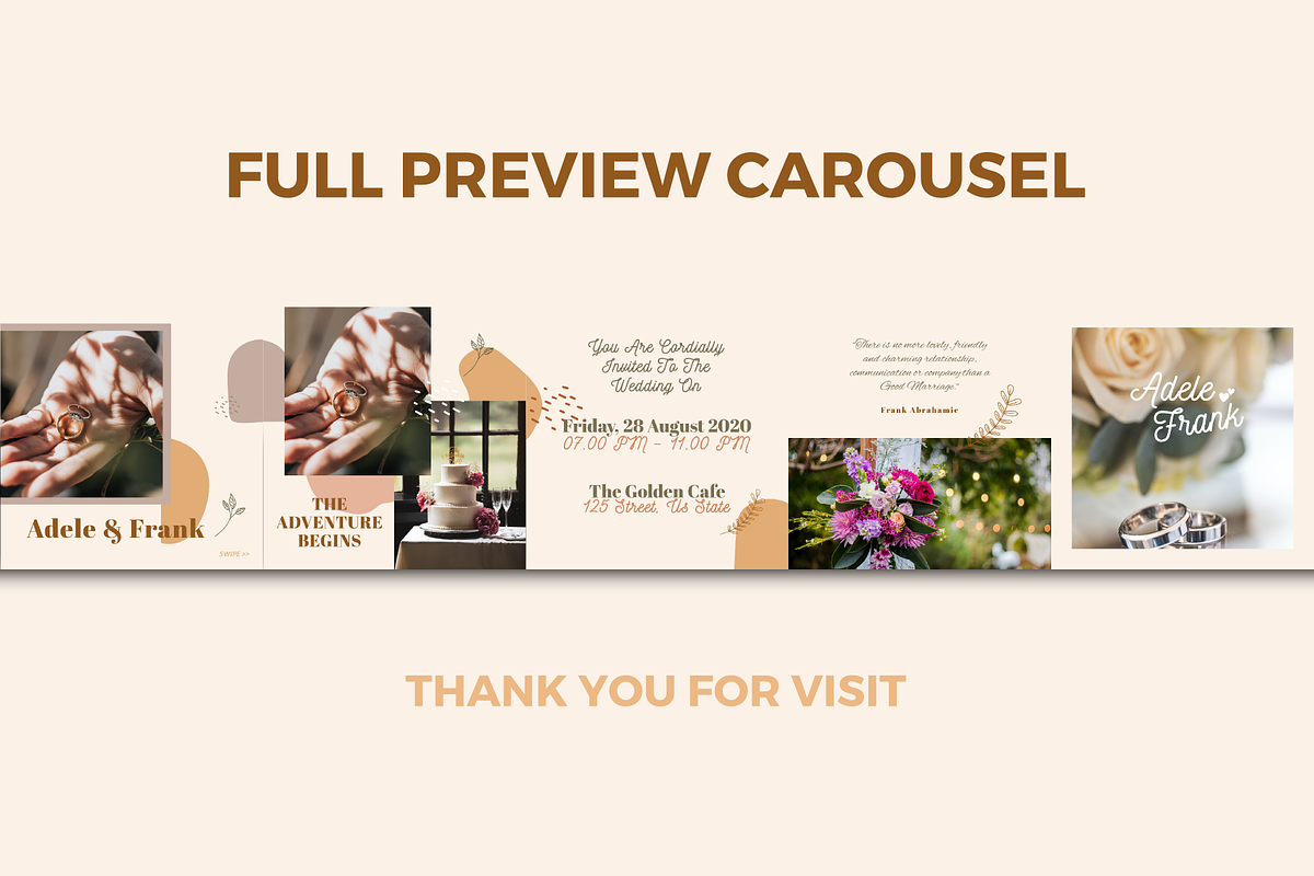 Wedding invitation carousel, a Social Media Template by rivatxfz (Photo 3 of 4)