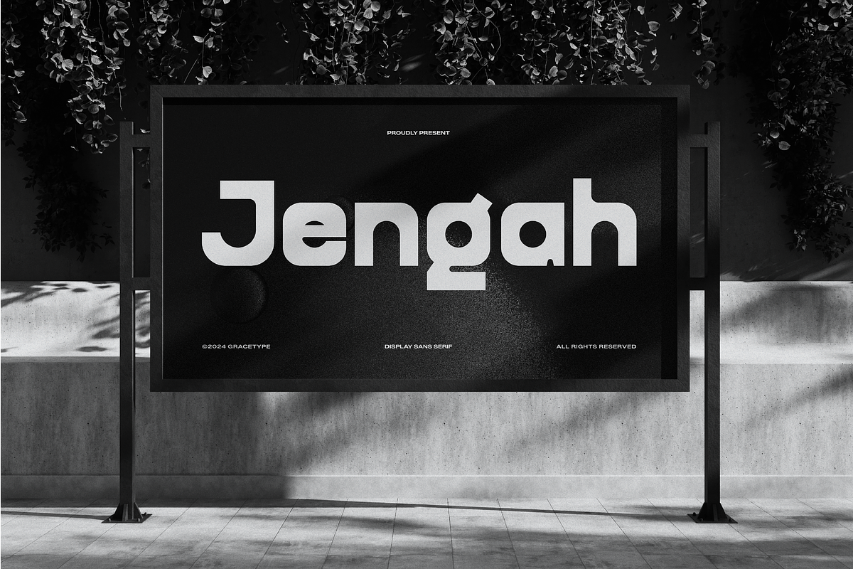 Jengah | Display Sans Serif, a Sans Serif Font by gracetype_studio (Photo 4 of 12)