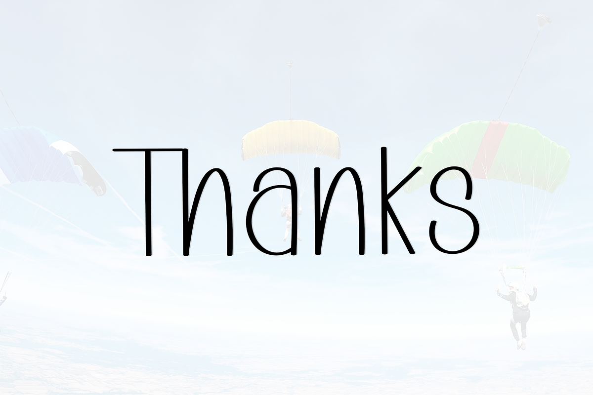 Skydiving, a Sans Serif Font by FreshTypeINK (Photo 8 of 8)