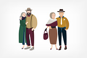 Senior couples in love set, a Person Illustration by Good Studio (Thumbnail 5 of 7)
