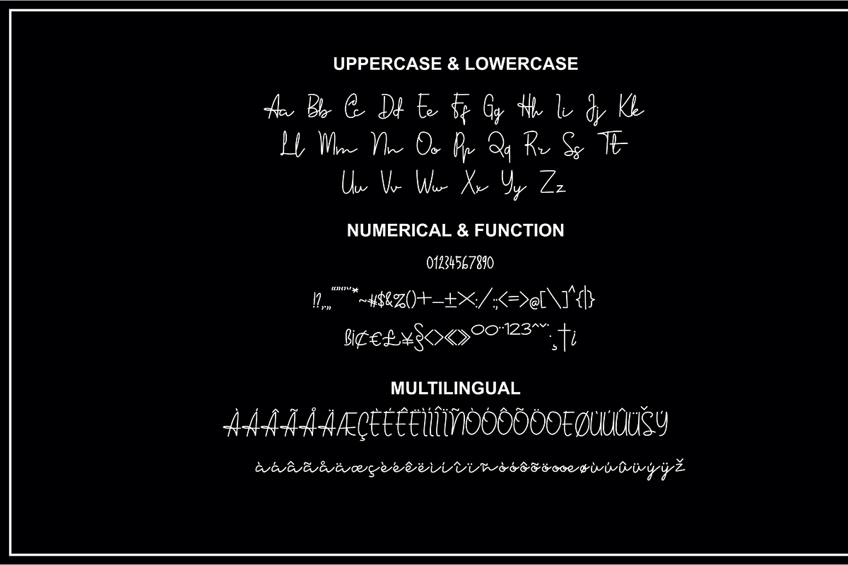 Sennita - Signature Font preview 4