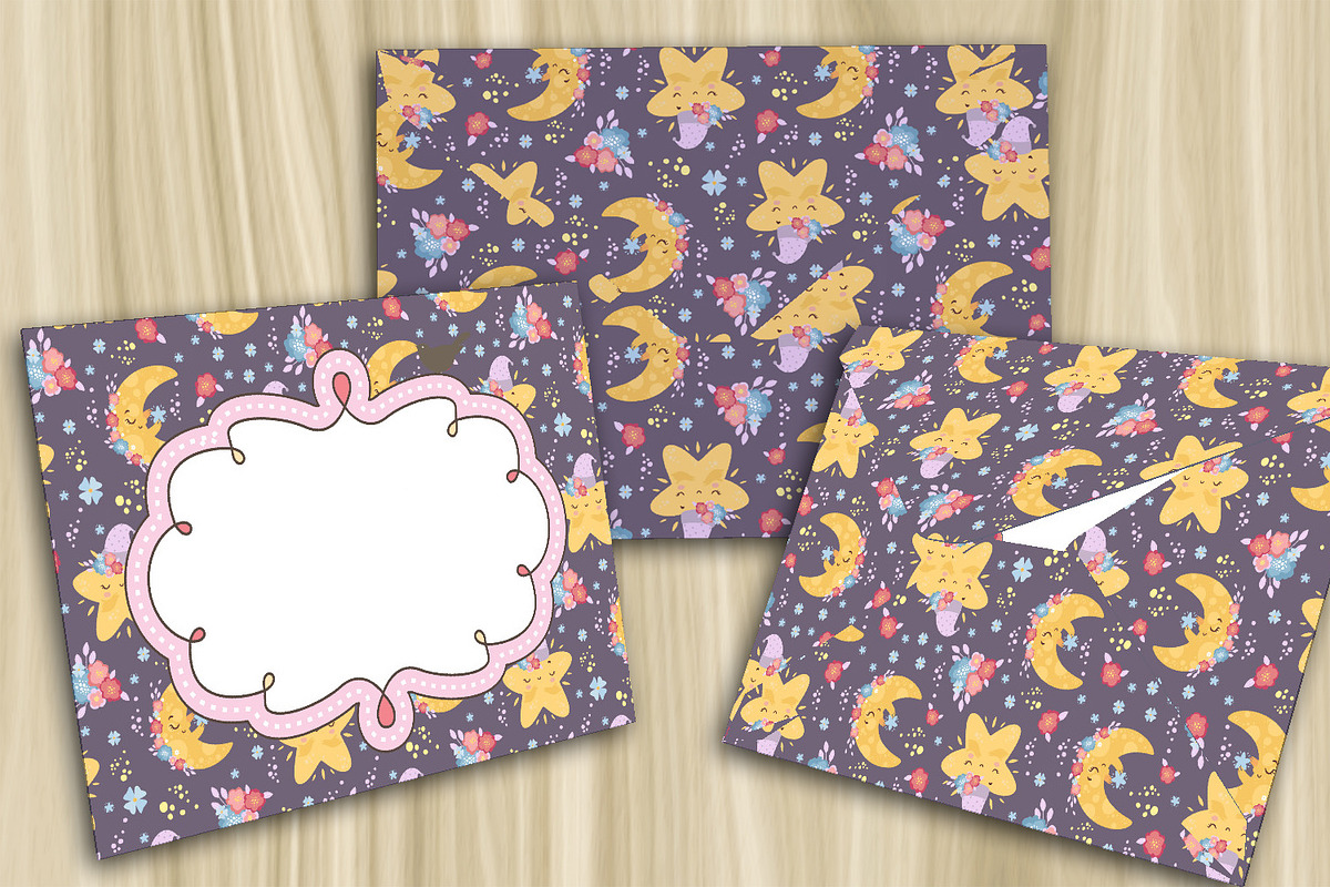 5 Baby Gift Envelopes, a Print Template by Kseniya-Omega (Photo 2 of 5)