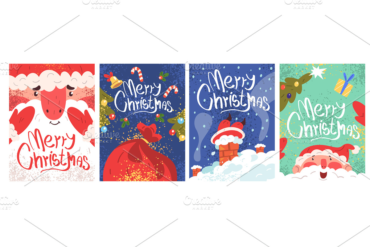 Santa greeting cards. Claus, an Object Illustration by Stock-Smart-Start