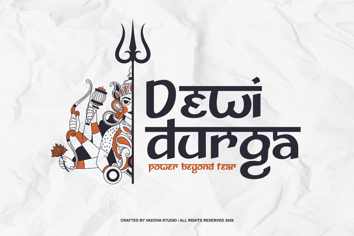 Bhaswari Hindi Display Modern Font, a Sans Serif Font by Vadovastd (Photo 7 of 9)