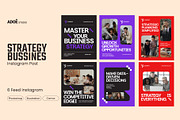 Strategy Bussines Instagram Template, a Social Media Template by adoestudio (Thumbnail 1 of 4)