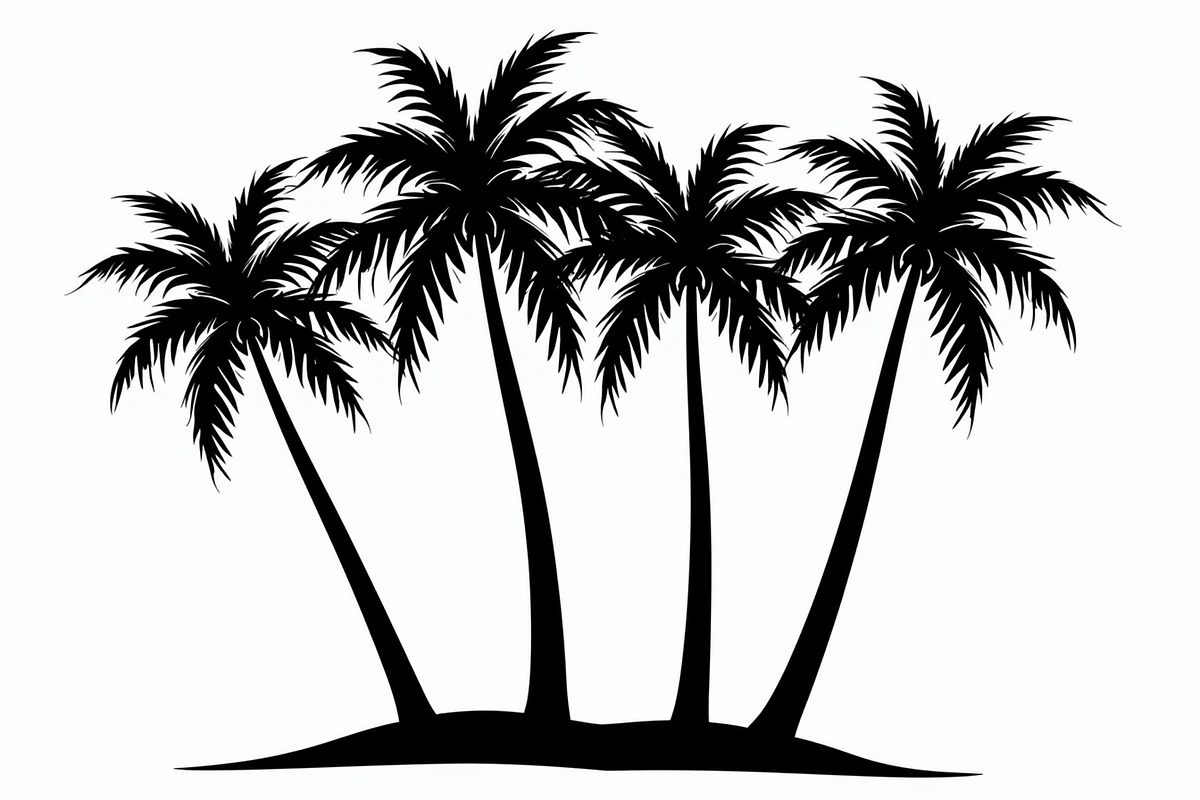 Tropical Palm Tree Bundle, an Illustration by Designs_River (Photo 9 of 9)