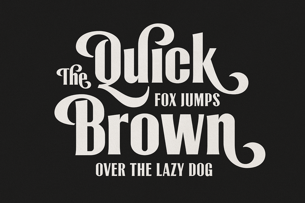 Lioney Upright funky display font