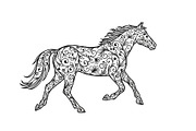 Running Horse Silhouette SVG Bundle, an Illustration by Creativeshirt (Thumbnail 30 of 31)