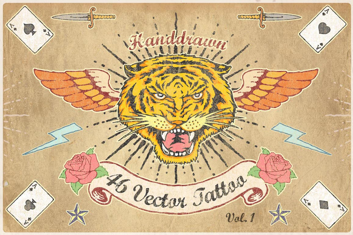 46 VectorTattooStyle-Handdrawn Vol.1