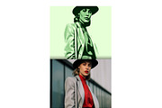Green Vintage Art Photo Effect, a Brushes & More by studiogstock (Thumbnail 2 of 2)
