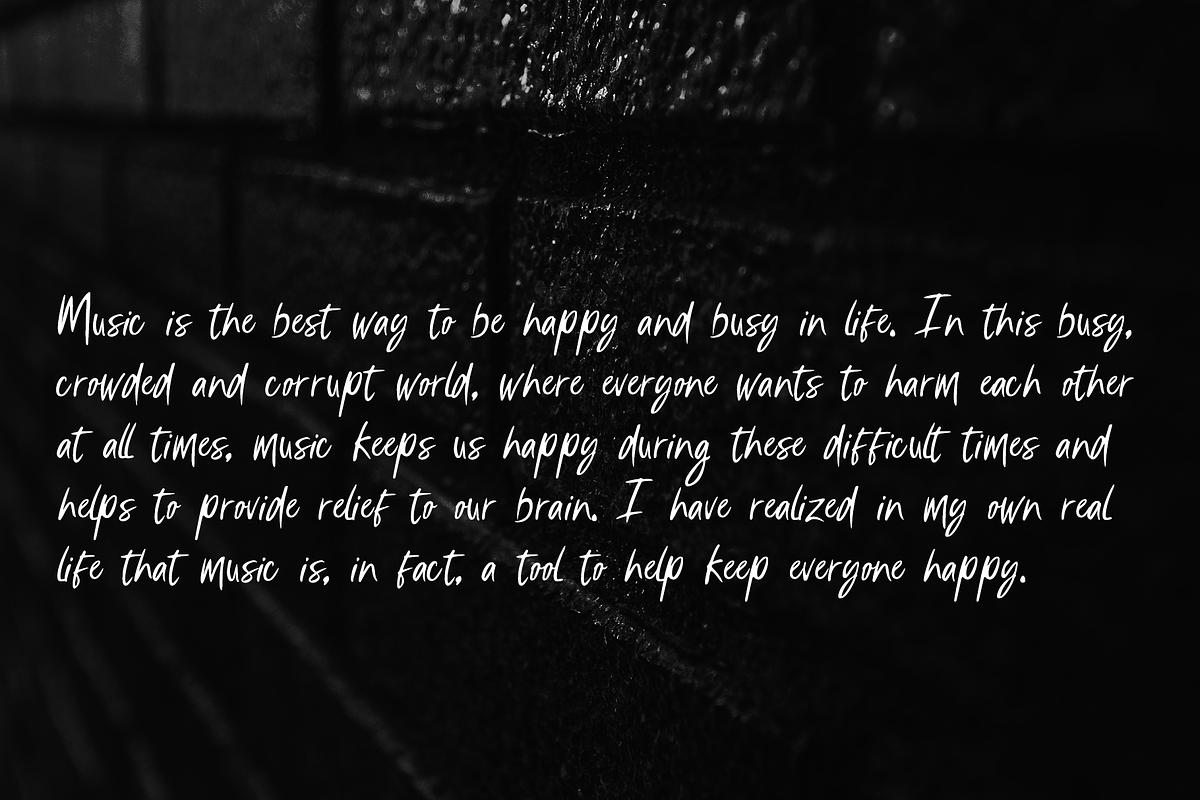 Hoshizora Font, a Handwritten Font by portype (Photo 5 of 5)