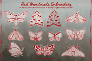 Red Handmade Embroidery Collage, an Object Graphic by InstaDesignPro (Thumbnail 10 of 18)