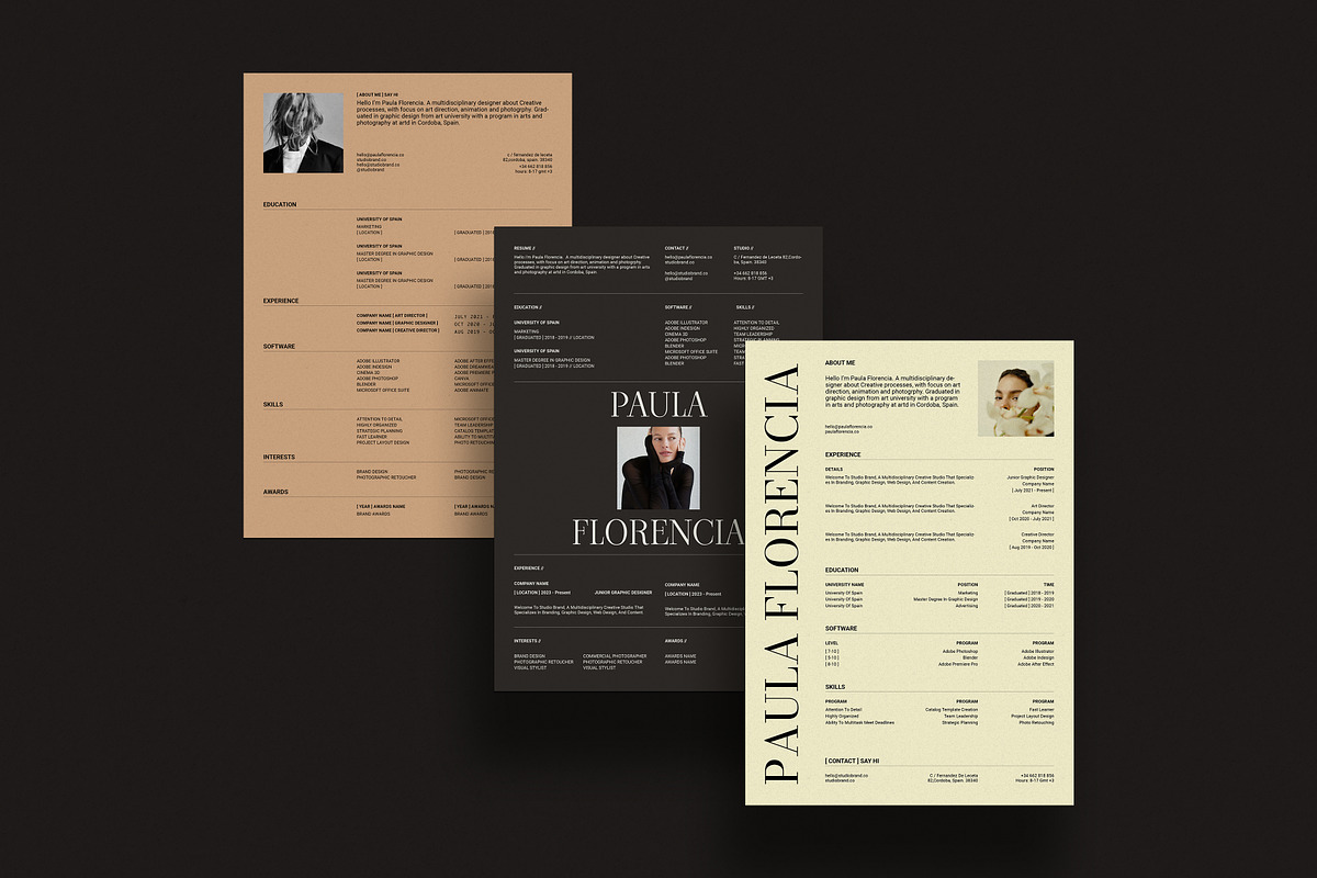 MIA I Resume Kit, a Presentation Template by Studio Brand (Photo 2 of 8)