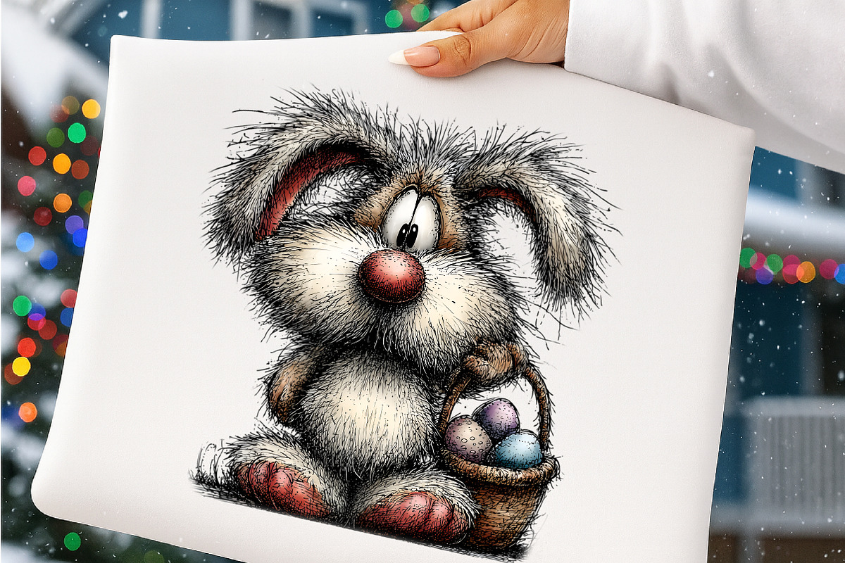 Watercolor easter bunny clipart, an Illustration by SinaCreation (Photo 9 of 11)