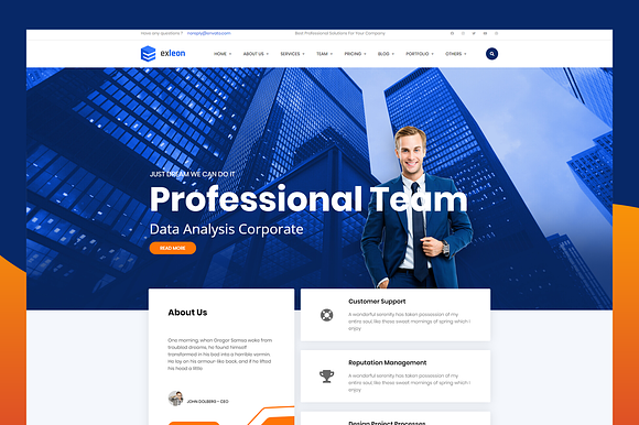Exleon Business Wordpress Theme