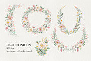 Wild Flowers Watercolor Wedding Set, an Invitation Template by Garden in frame (Thumbnail 2 of 5)