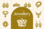 Vintage Jewellery Illustration Set, a Decorative Illustration by Prosymbols (Thumbnail 1 of 8)