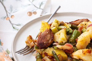 Stewed duck fillet with potatoes, a Food & Drink Photo by Pundateam