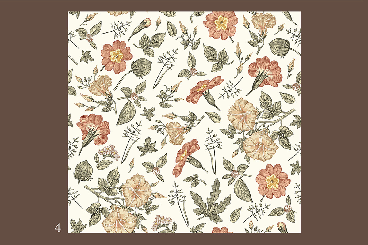 3 Wedding Cards + Seamless Pattern, an Object Graphic by Vintage (Photo 5 of 14)