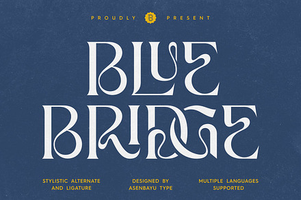 Blue Bridge Font, a Serif Font by Asenbayu