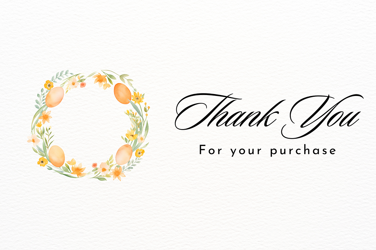 Easter Floral Wreath Fruit Clipart, an Object Illustration by New-School-Wave (Photo 5 of 5)
