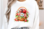 Spring Ladybug Sublimation Clipart, an Illustration by GatewayDesign (Thumbnail 5 of 6)