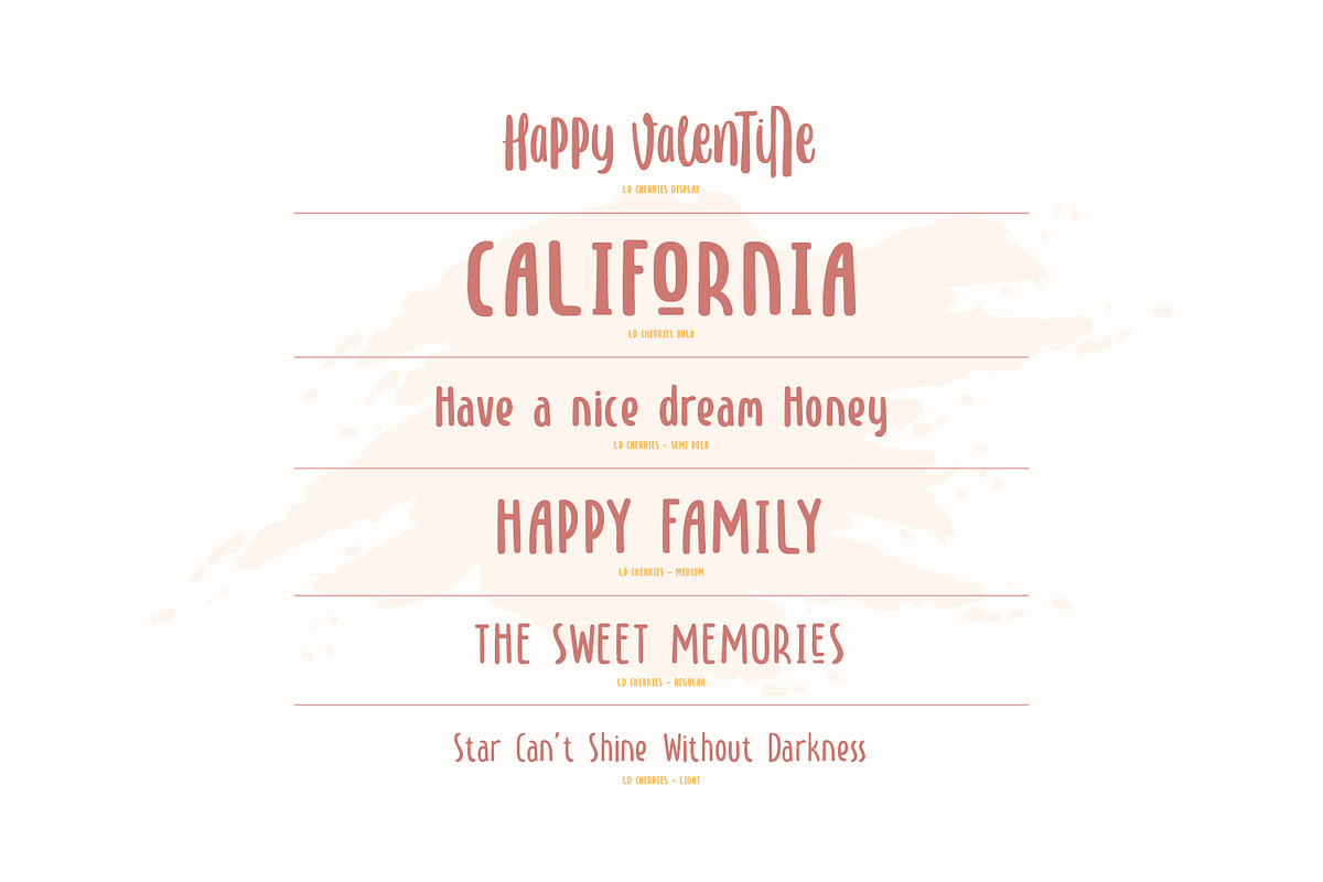 Cherries - 12 Fonts Styles, a Sans Serif Font by Dikas Studio (Photo 4 of 14)