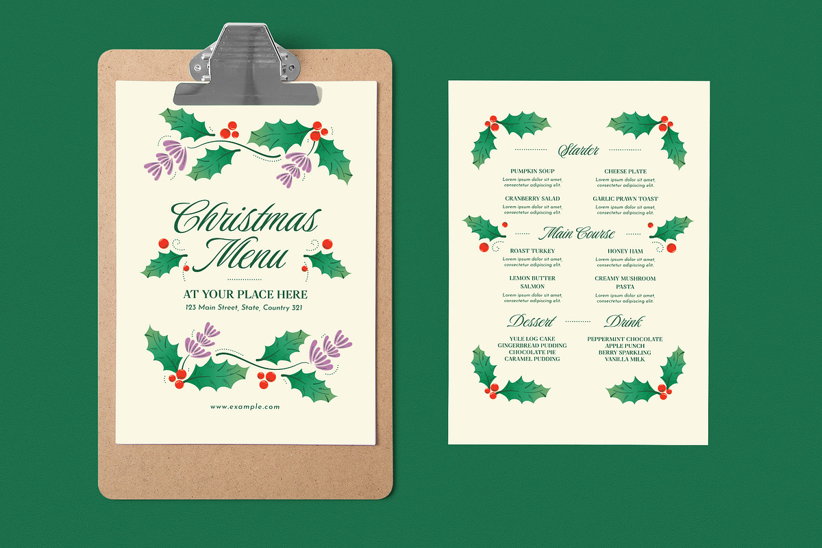 Special Christmas Food Menu, a Flyer Template by Guuver (Photo 1 of 3)