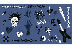Punk graffiti, an Object Illustration by alexdndz