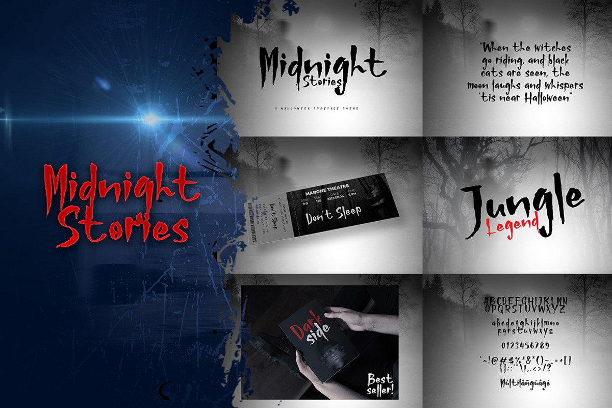 Horror Font Bundle V2, a Script Font by khurasan (Photo 5 of 9)